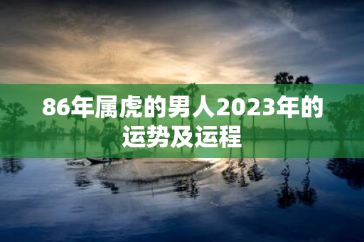 86年属虎的男人2023年的运势及运程