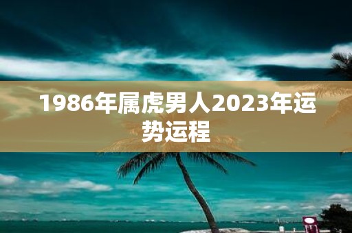 1986年属虎男人2023年运势运程